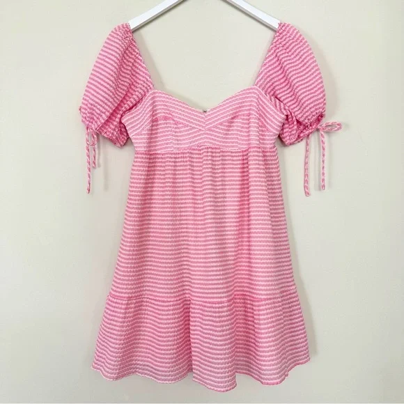 Amanda Uprichard Sicily Dress in Piquette Pink - Picture 3 of 16